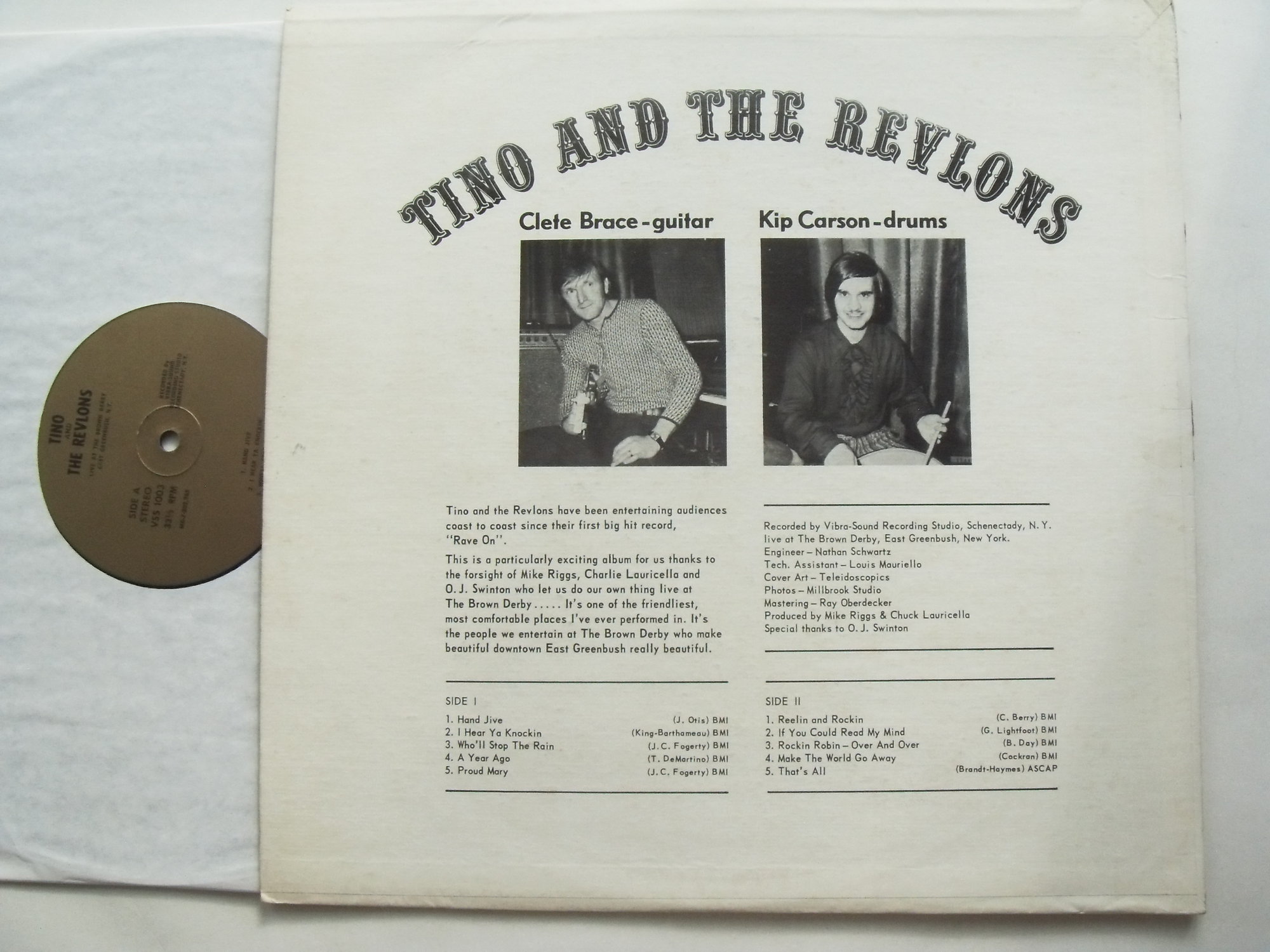 TINO AND THE REVLONS Live at the Brown Derby 2 TINO AND THE REVLONS Live at the Brown Derby 2