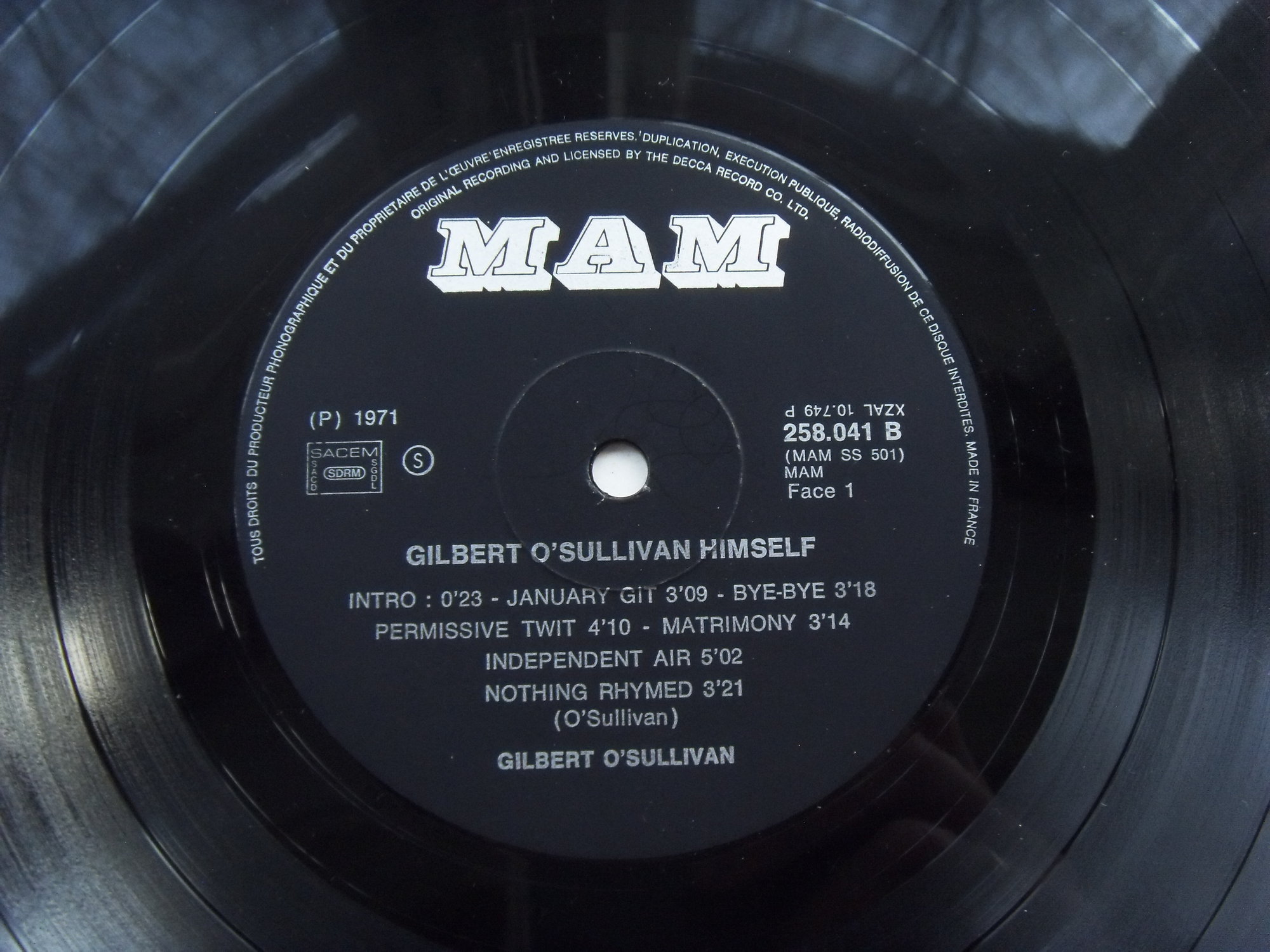 Gilbert O'SULLIVAN Himself 2 Gilbert O'SULLIVAN Himself 2