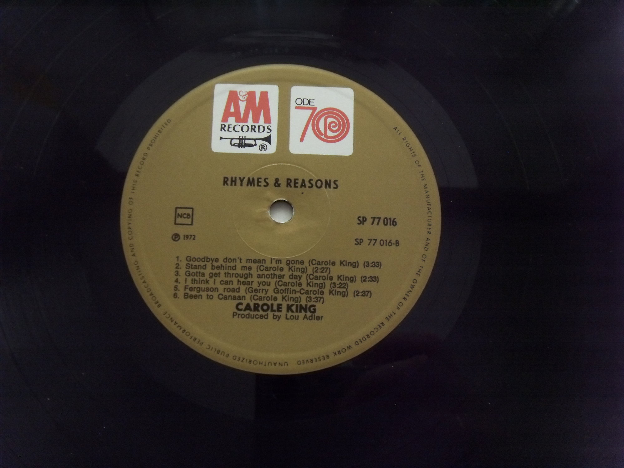 Carole KING Rhymes & Reasons 2 Carole KING Rhymes & Reasons 2