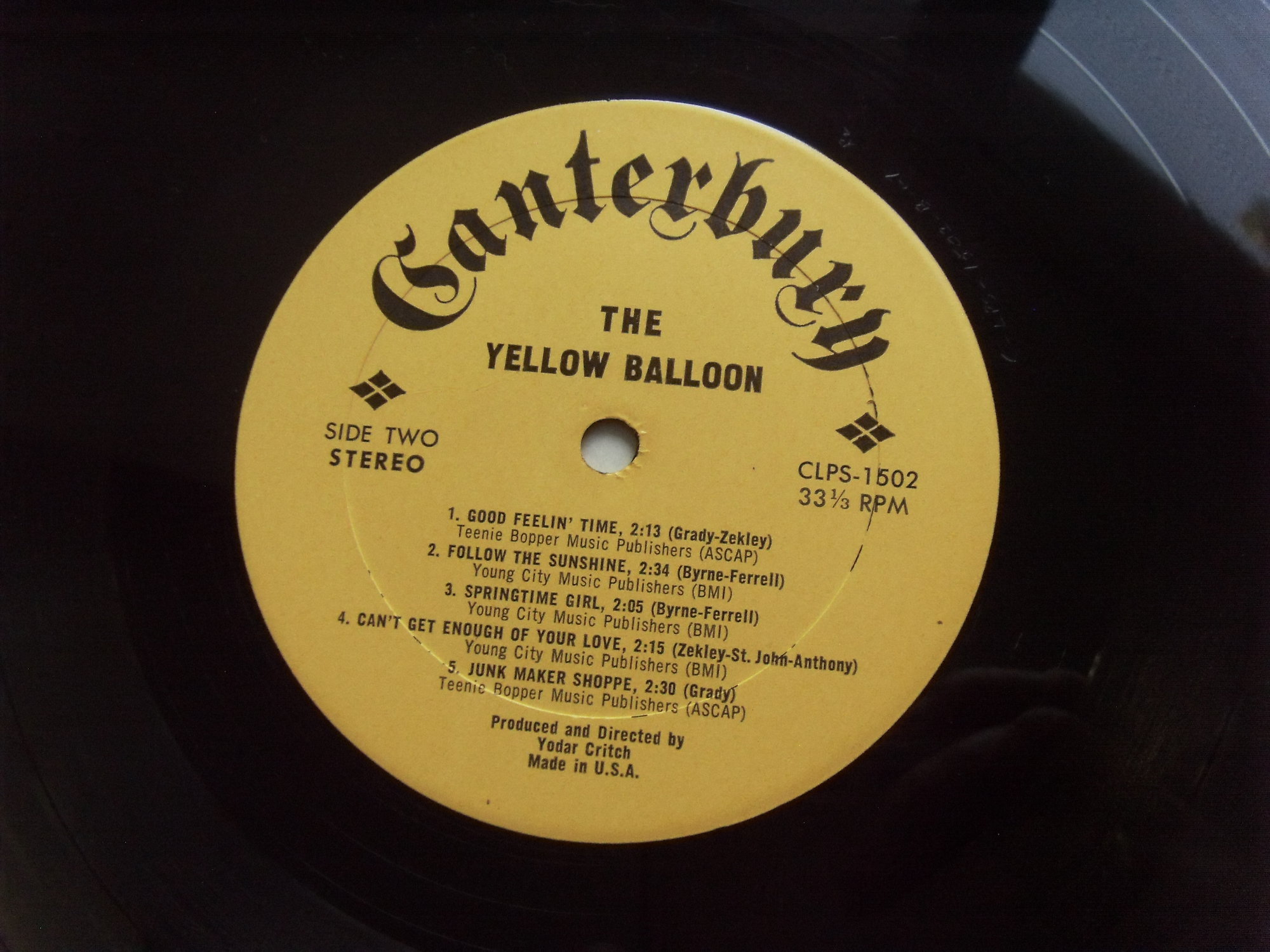 YELLOW BALLOON The Yellow Balloon 3 YELLOW BALLOON The Yellow Balloon 3
