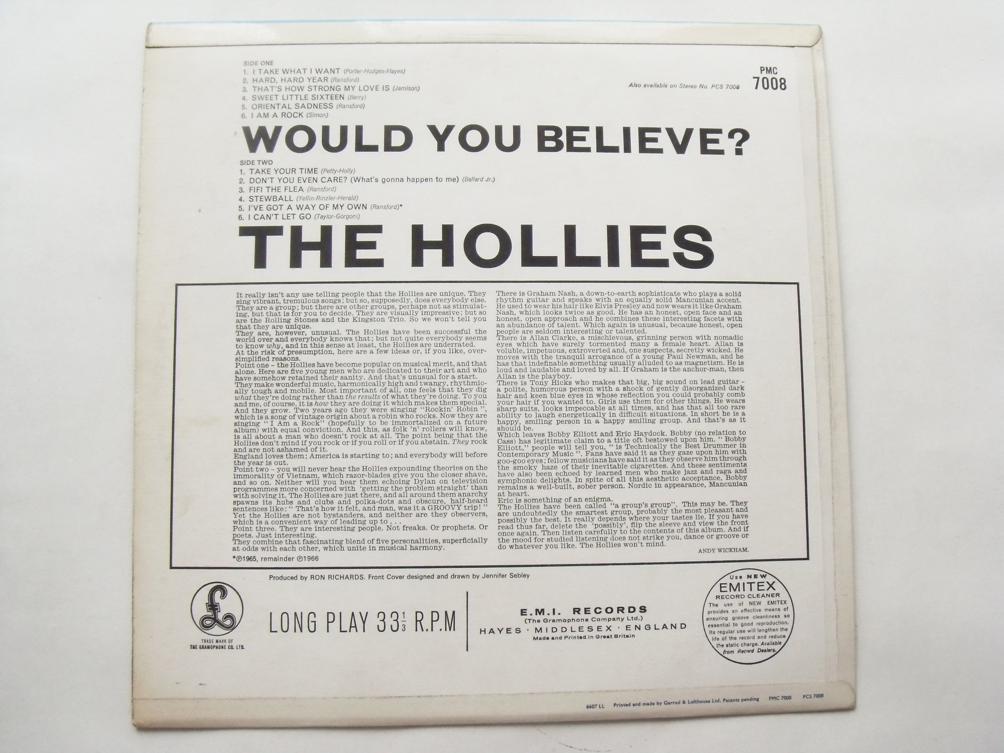 THE HOLLIES Would You Believe 2 THE HOLLIES Would You Believe 2