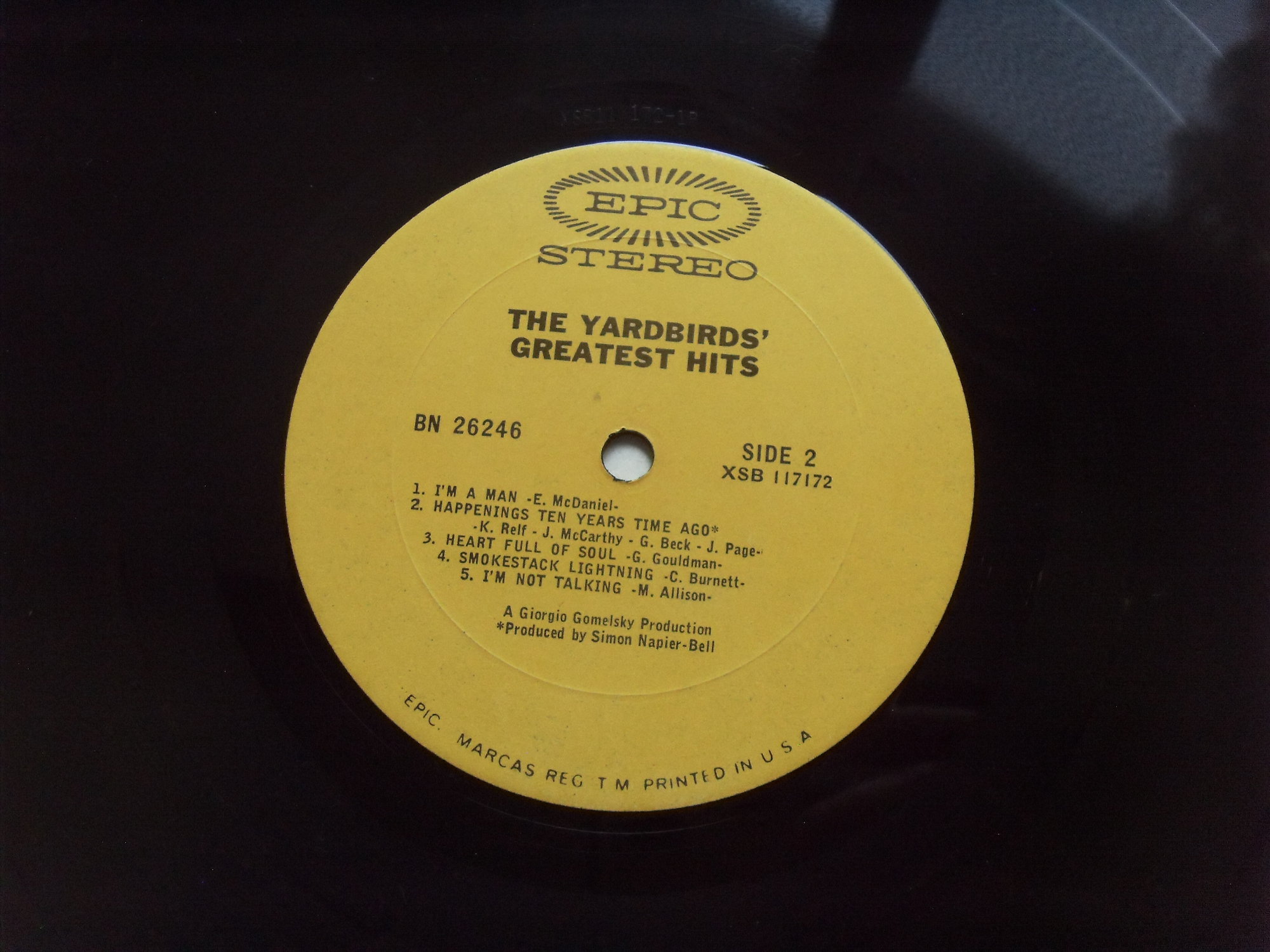 THE YARDBIRDS Greatest Hits 2 THE YARDBIRDS Greatest Hits 2