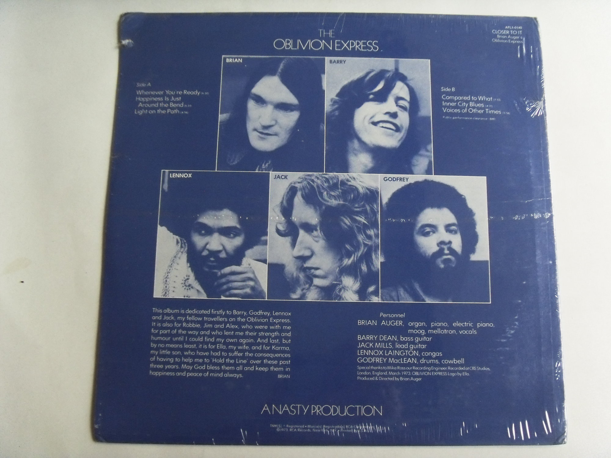 BRIAN AUGER'S OBLIVION EXPRESS Closer to it! 2 BRIAN AUGER'S OBLIVION EXPRESS Closer to it! 2
