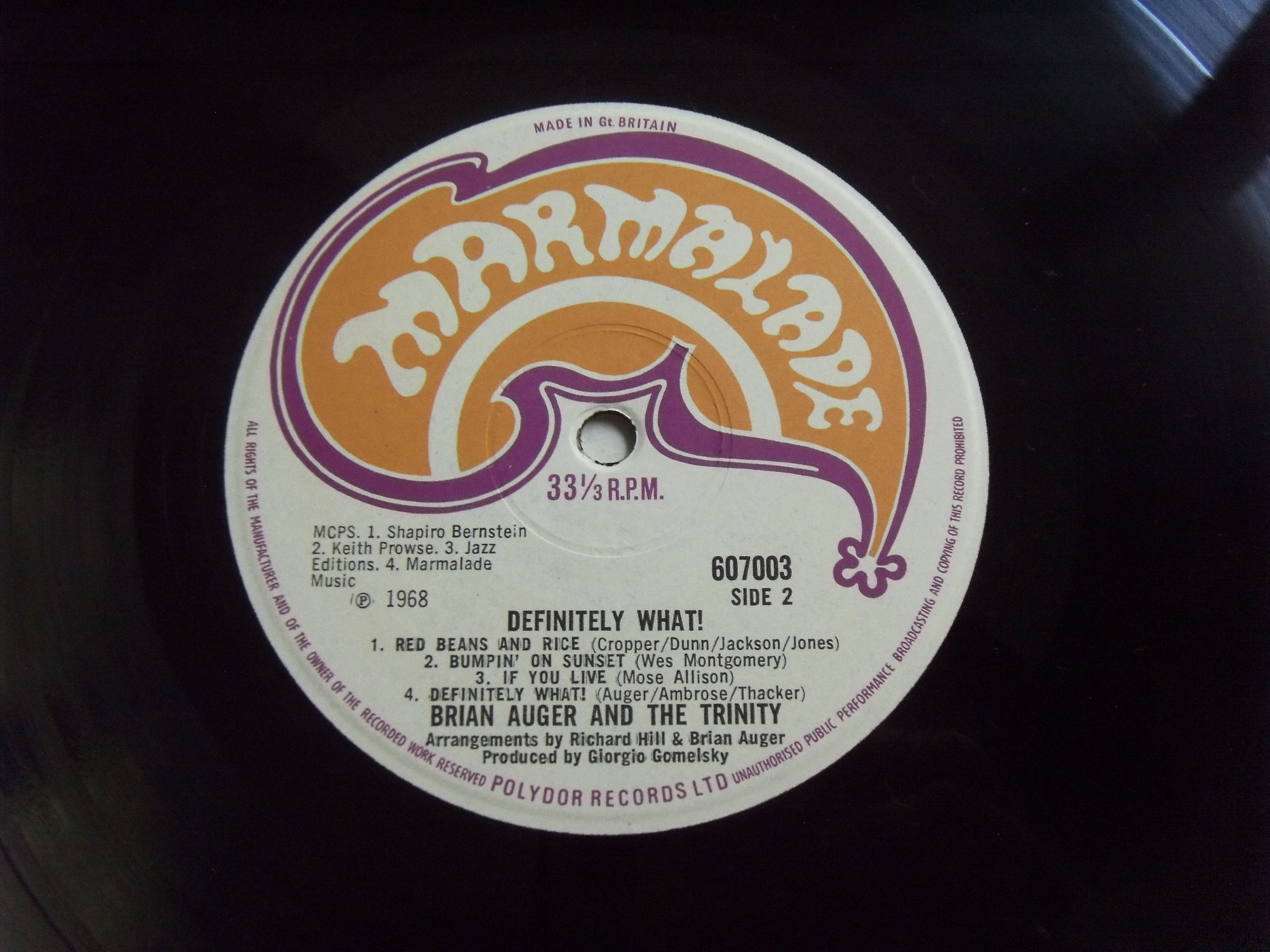 Brian AUGER AND THE TRINITY Definitely what! 2 Brian AUGER AND THE TRINITY Definitely what! 2