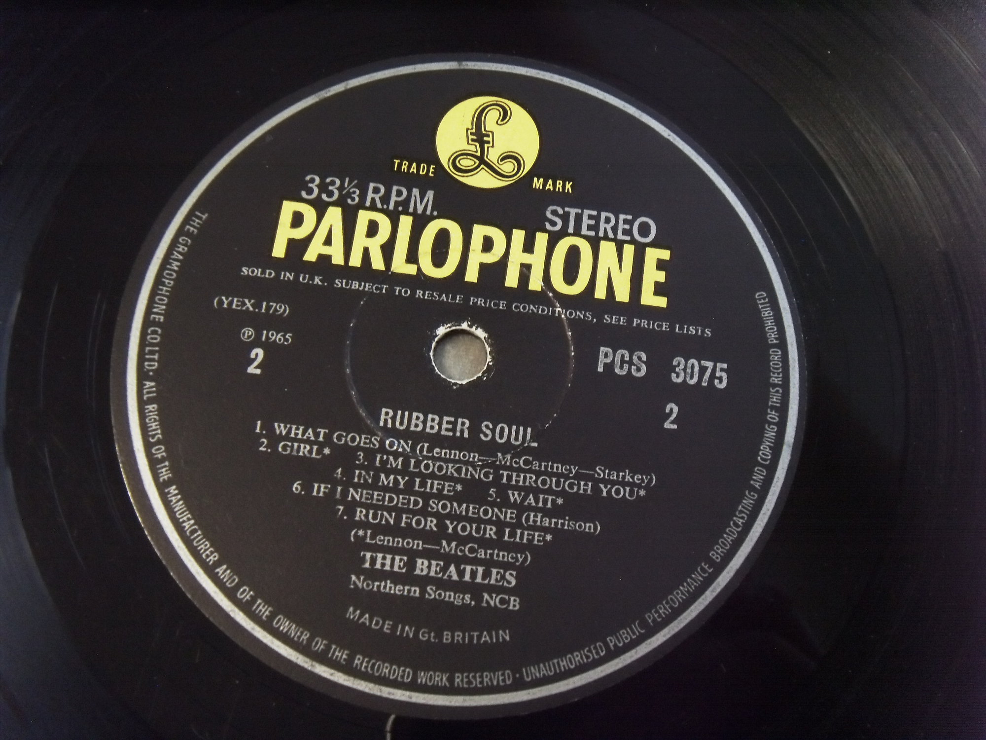 BEATLES Rubber Soul STEREO 2 BEATLES Rubber Soul STEREO 2