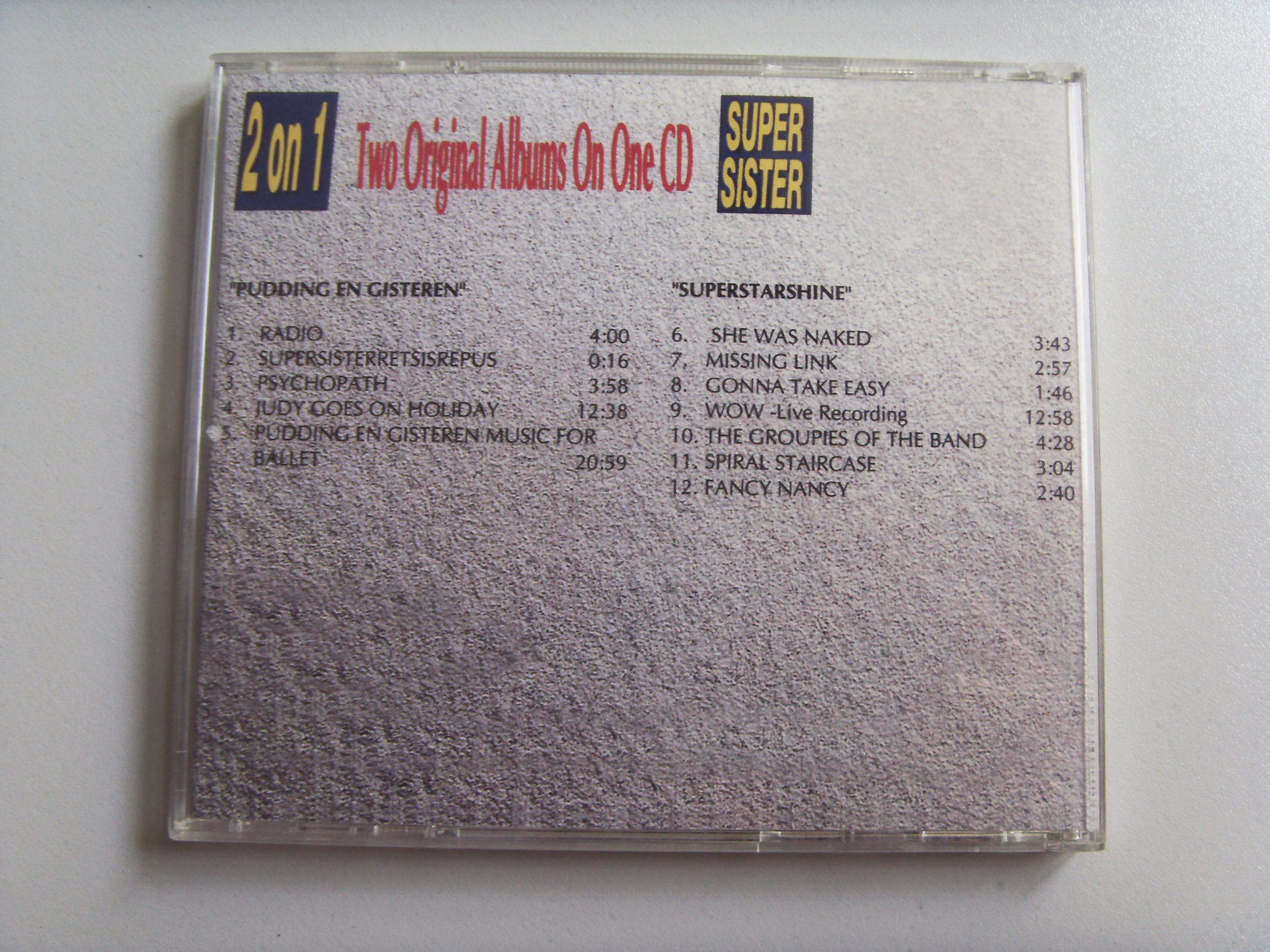 SUPERSISTER Pudding en Gisteren/ Superstarchine 2 SUPERSISTER Pudding en Gisteren/ Superstarchine 2