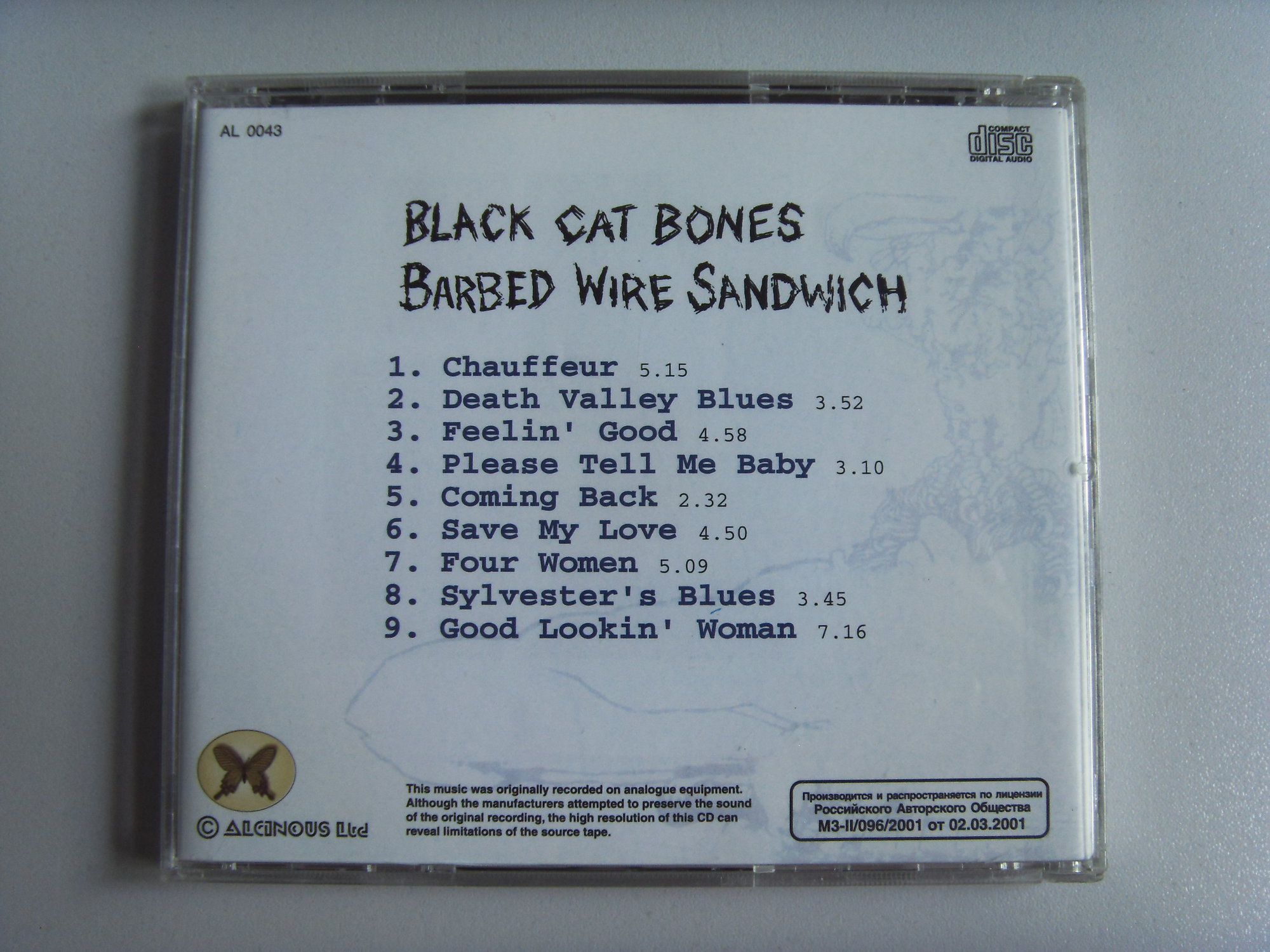 BLACK CAT BONES Barbed Wire Sandwich 2 BLACK CAT BONES Barbed Wire Sandwich 2