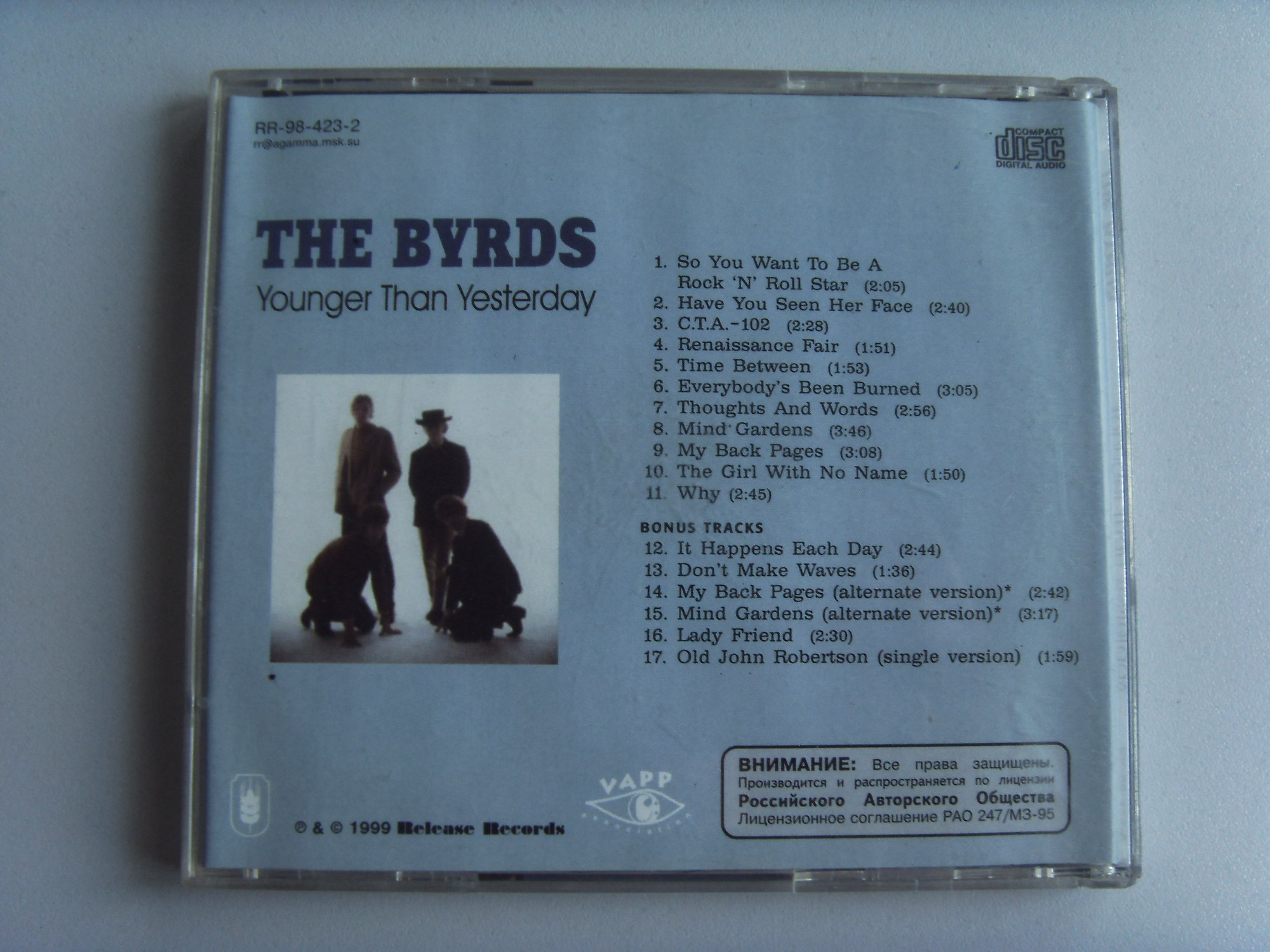 BYRDS Younger than yesterday 2