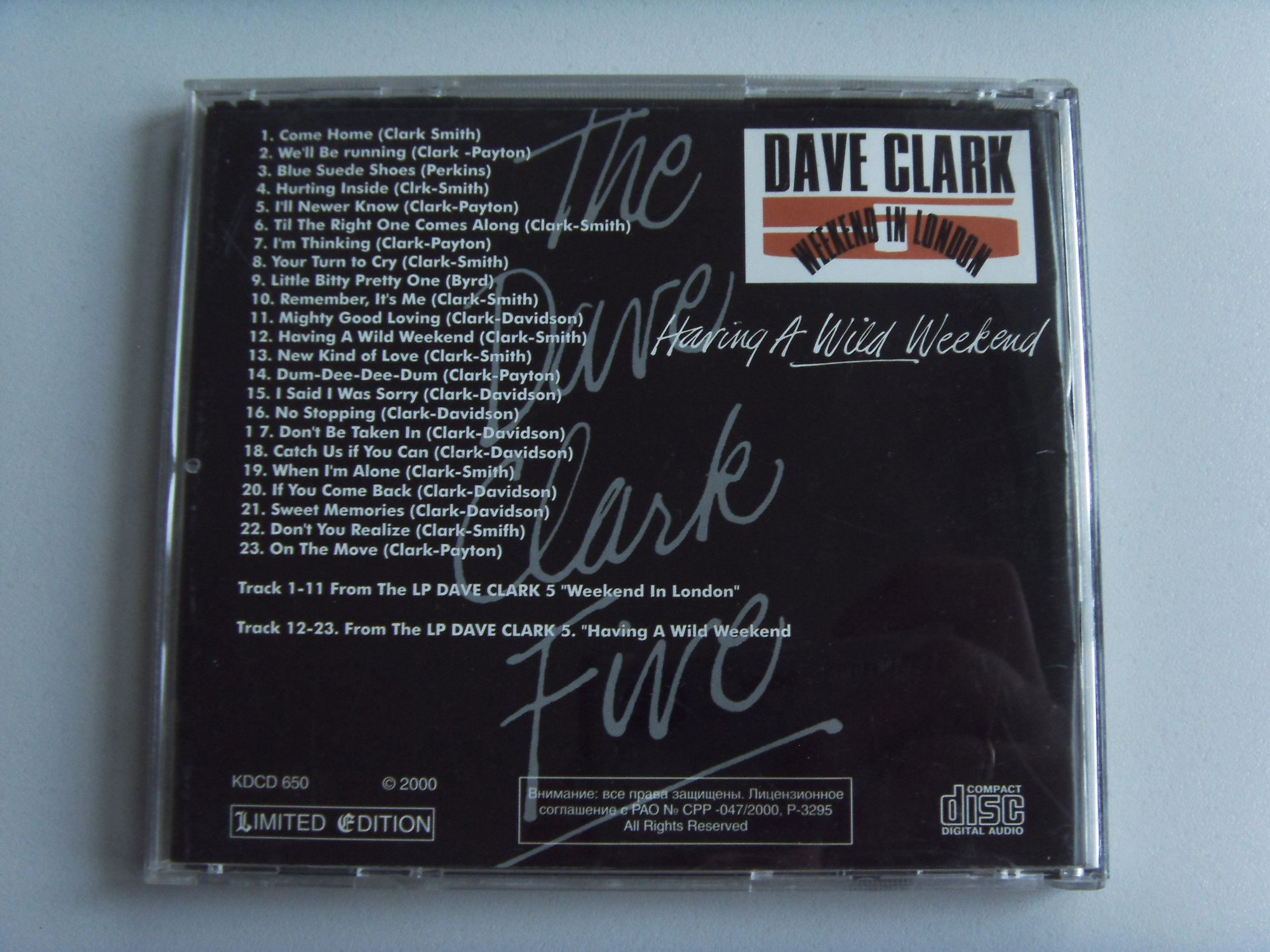 DAVE CLARK 5 Weekend in London / Having a wild wekend 2