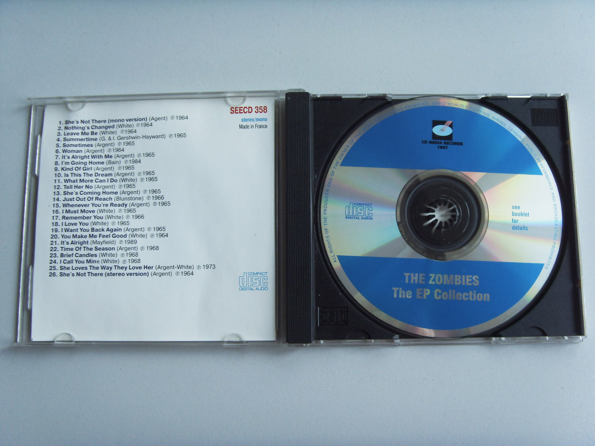 THE ZOMBIES The EP collection 3 THE ZOMBIES The EP collection 3