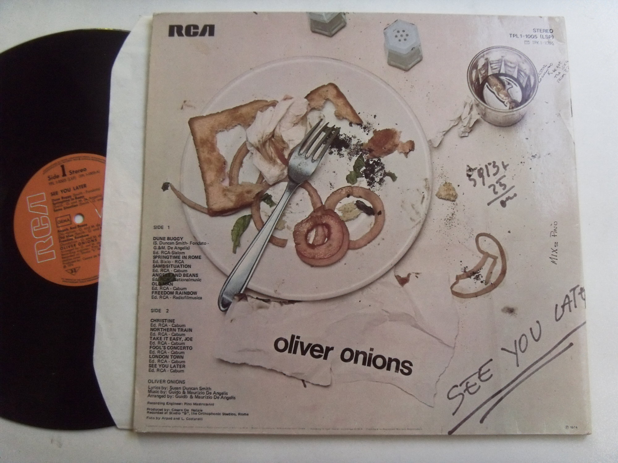 OLIVER ONIONS See You Later 2 OLIVER ONIONS See You Later 2