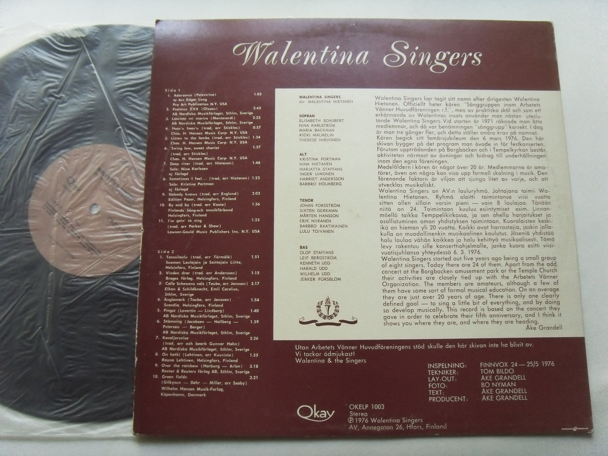 WALENTINA SINGERS Walentina Singers 2 WALENTINA SINGERS Walentina Singers 2