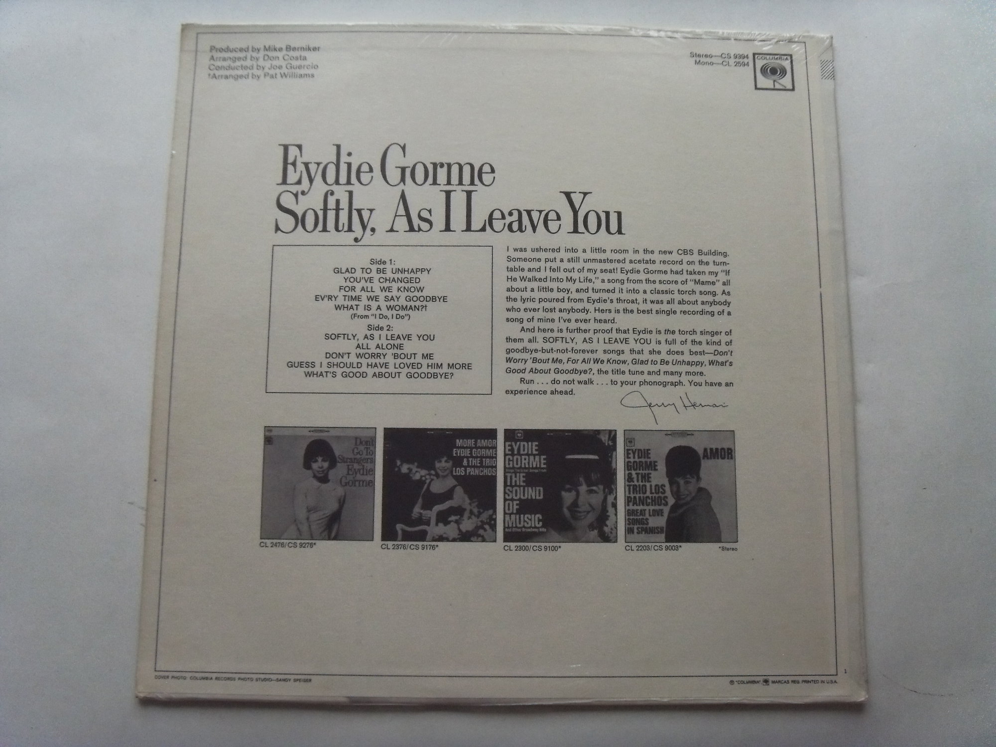 Eydie GORME Softly, As I Leave You 2 Eydie GORME Softly, As I Leave You 2