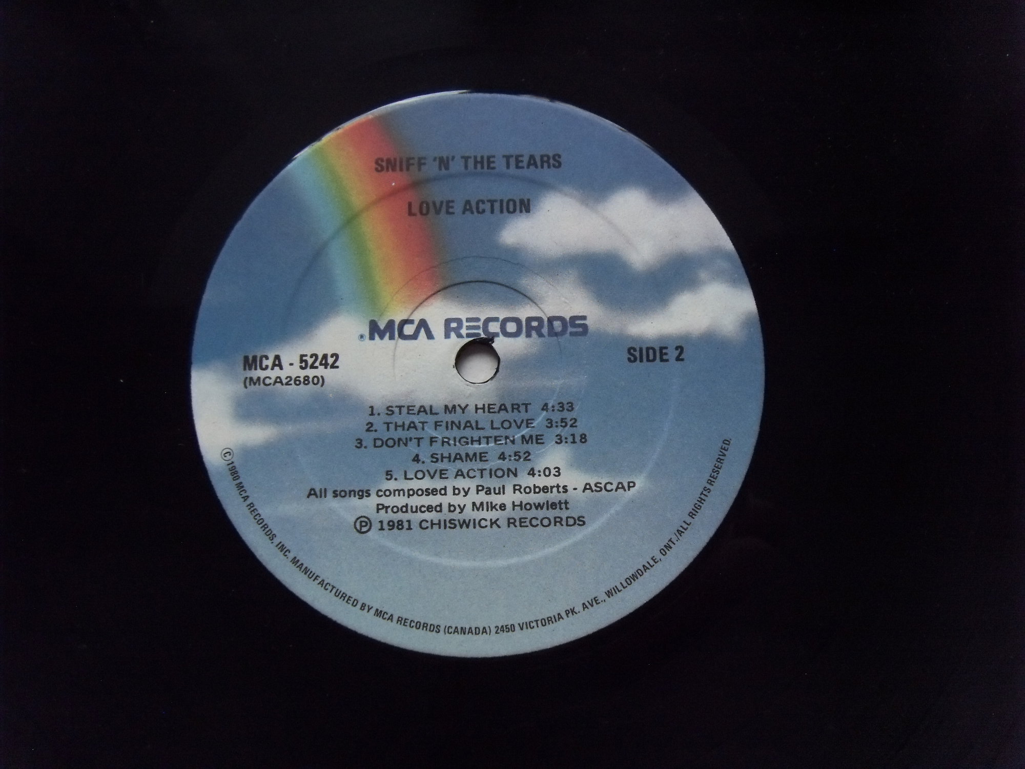 SNIFF'N'THE TEARS Love Action 2 SNIFF'N'THE TEARS Love Action 2