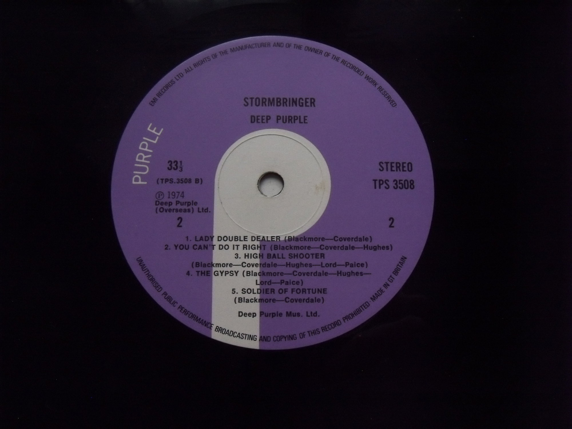 DEEP PURPLE Stormbringer 2 DEEP PURPLE Stormbringer 2