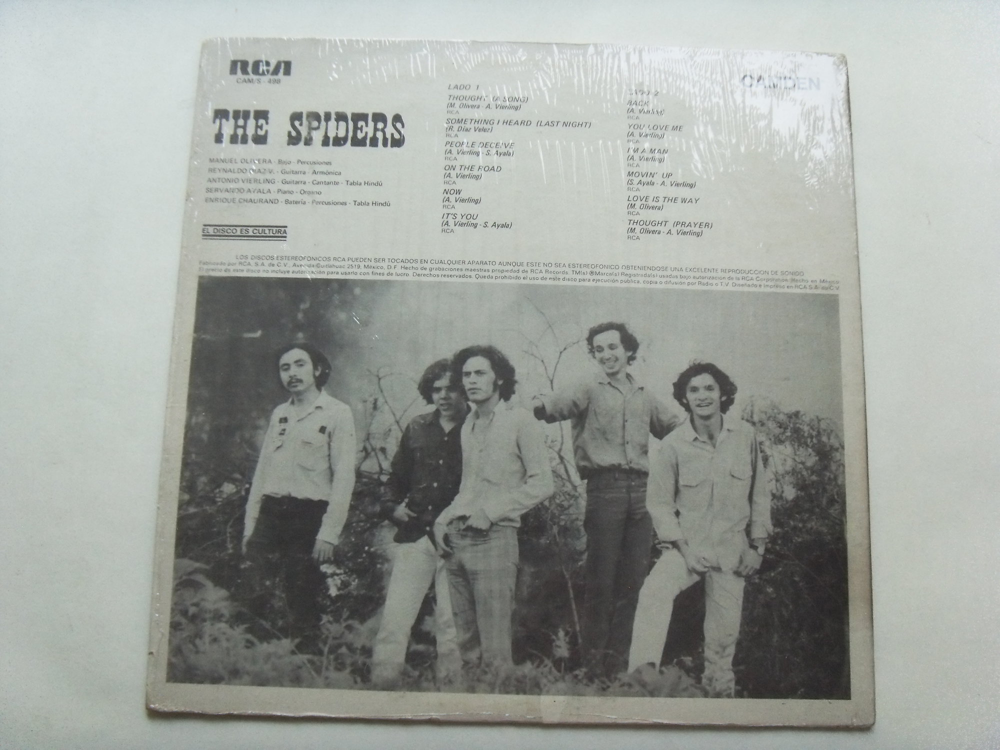 SPIDERS Back - COVER ONLY WITHOUT RECORD 2 SPIDERS Back - COVER ONLY WITHOUT RECORD 2