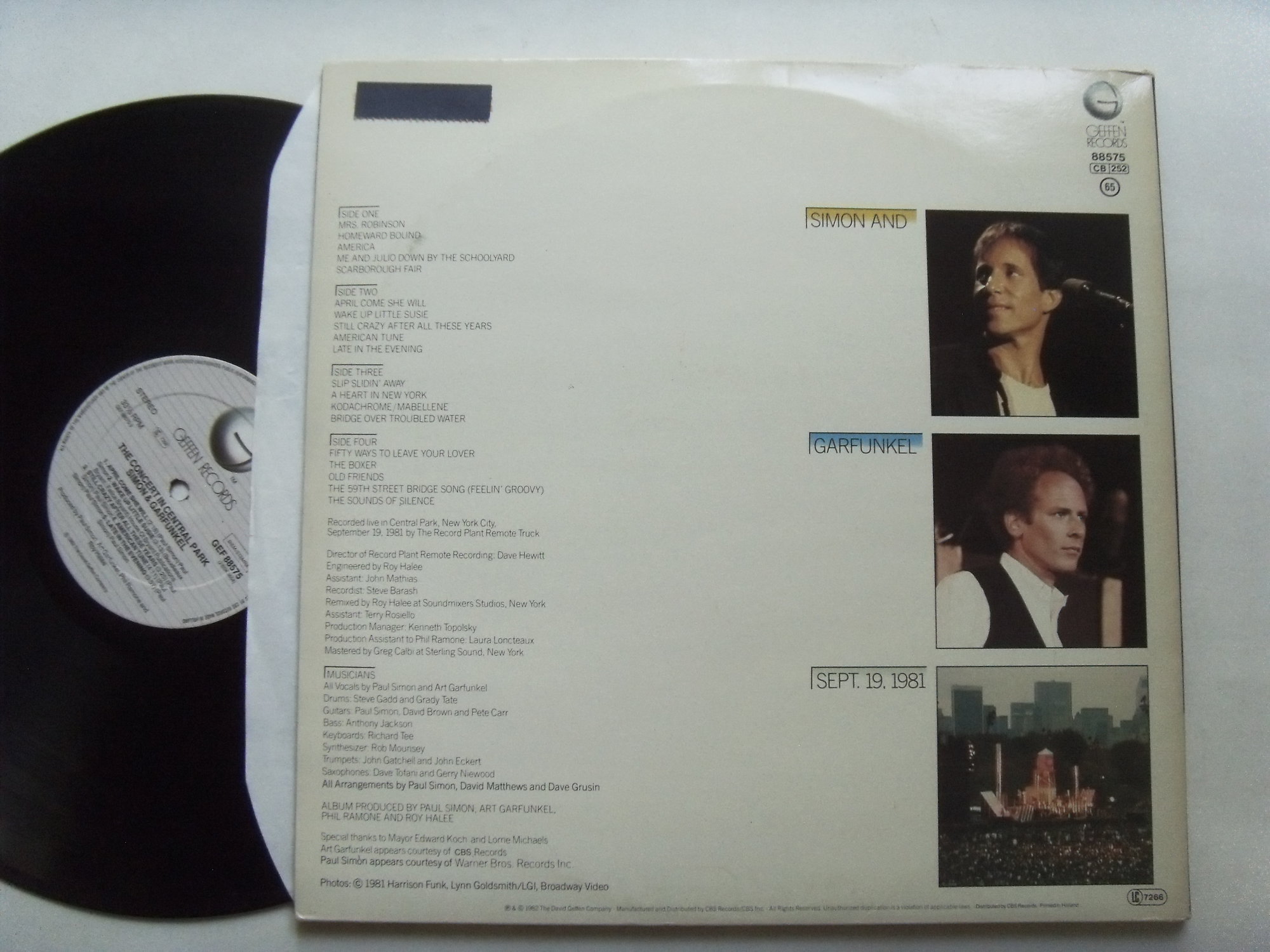 SIMON AND GARFUNKEL The Concert in Central Park 2 SIMON AND GARFUNKEL The Concert in Central Park 2