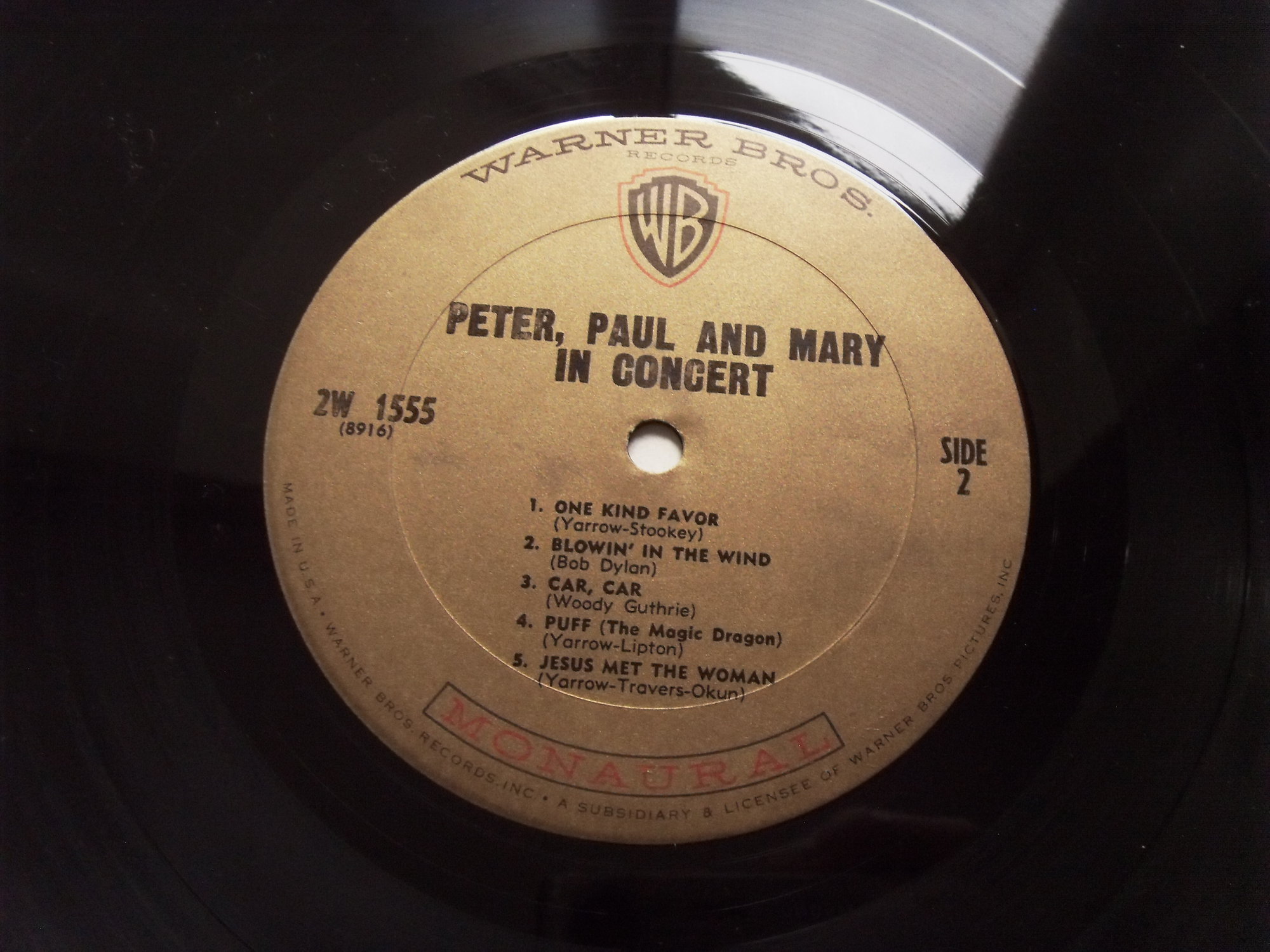 PETER, PAUL AND MARY In Concert 2 PETER, PAUL AND MARY In Concert 2
