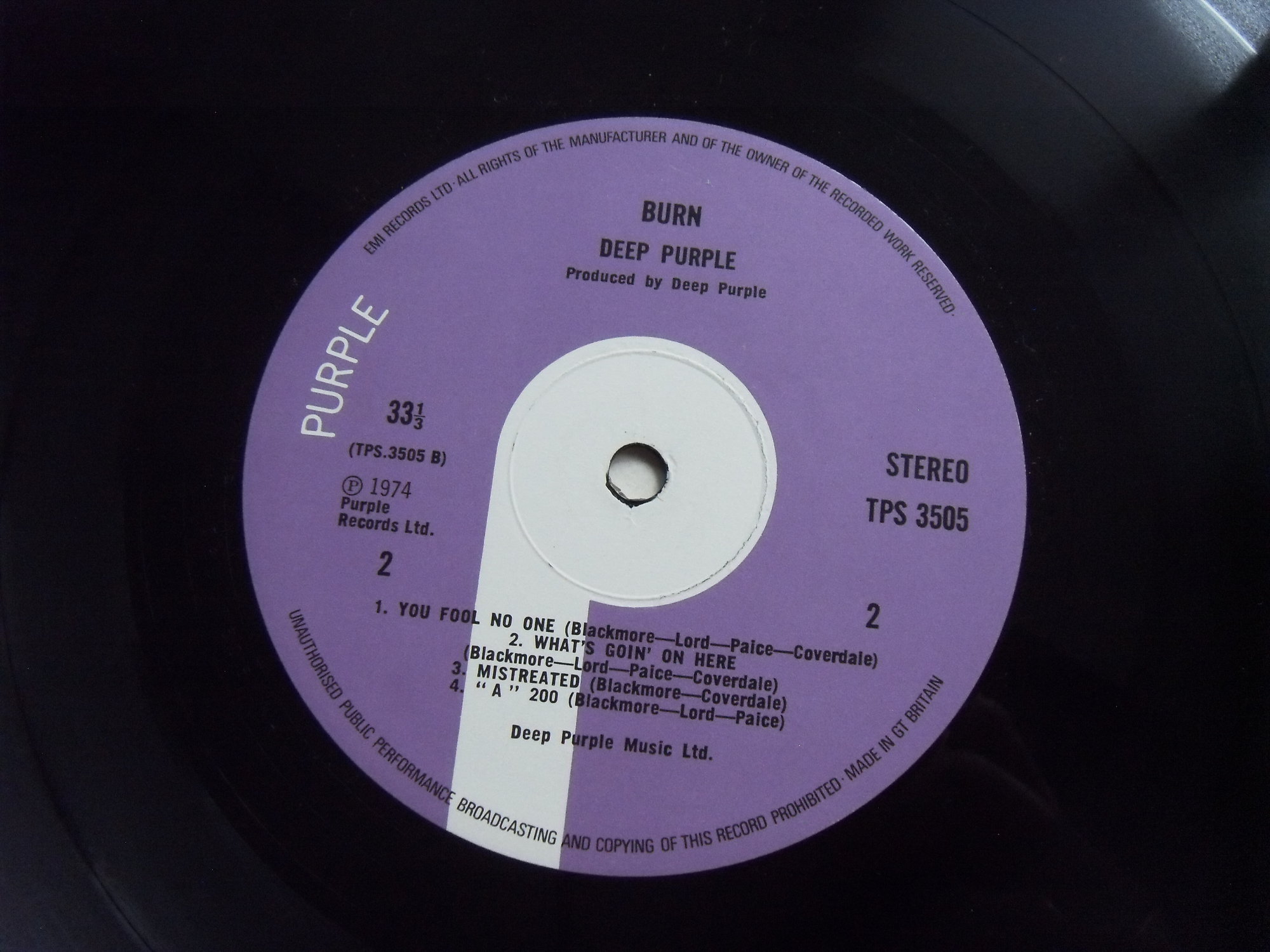 DEEP PURPLE Burn 2 DEEP PURPLE Burn 2