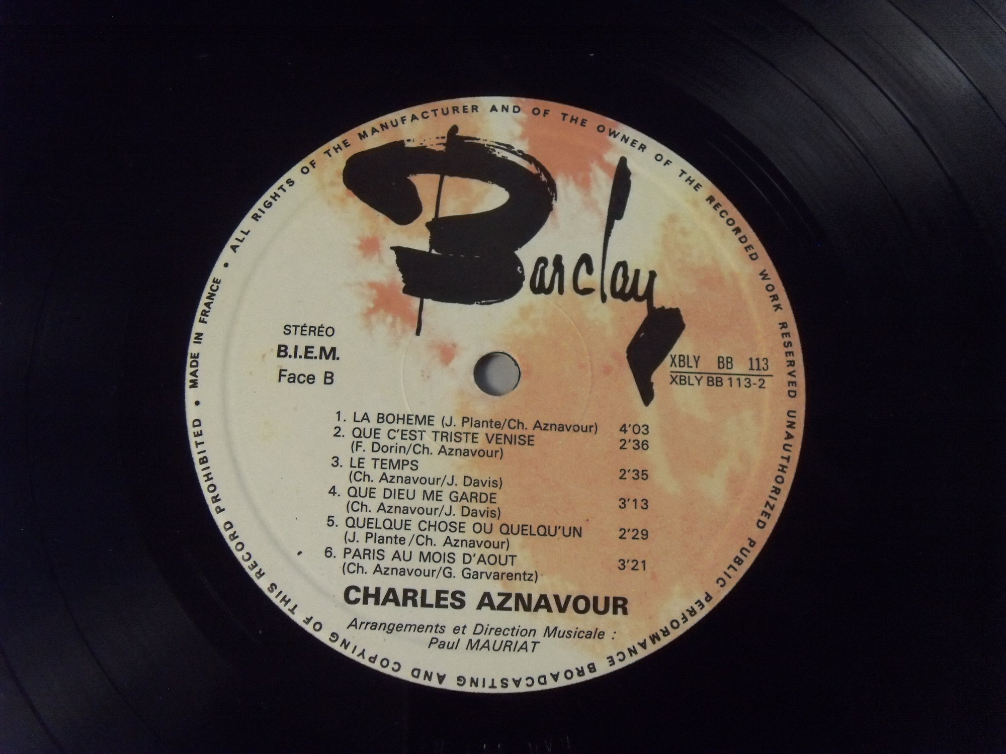 Charles AZNAVOUR Album No 3 2 Charles AZNAVOUR Album No 3 2
