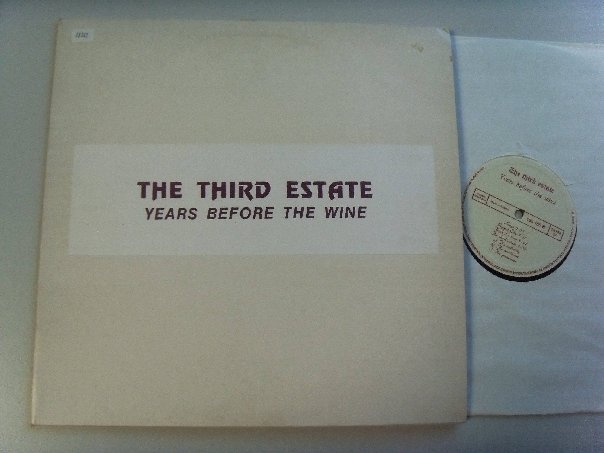 THE THIRD ESTATE Years before the wine 2 THE THIRD ESTATE Years before the wine 2