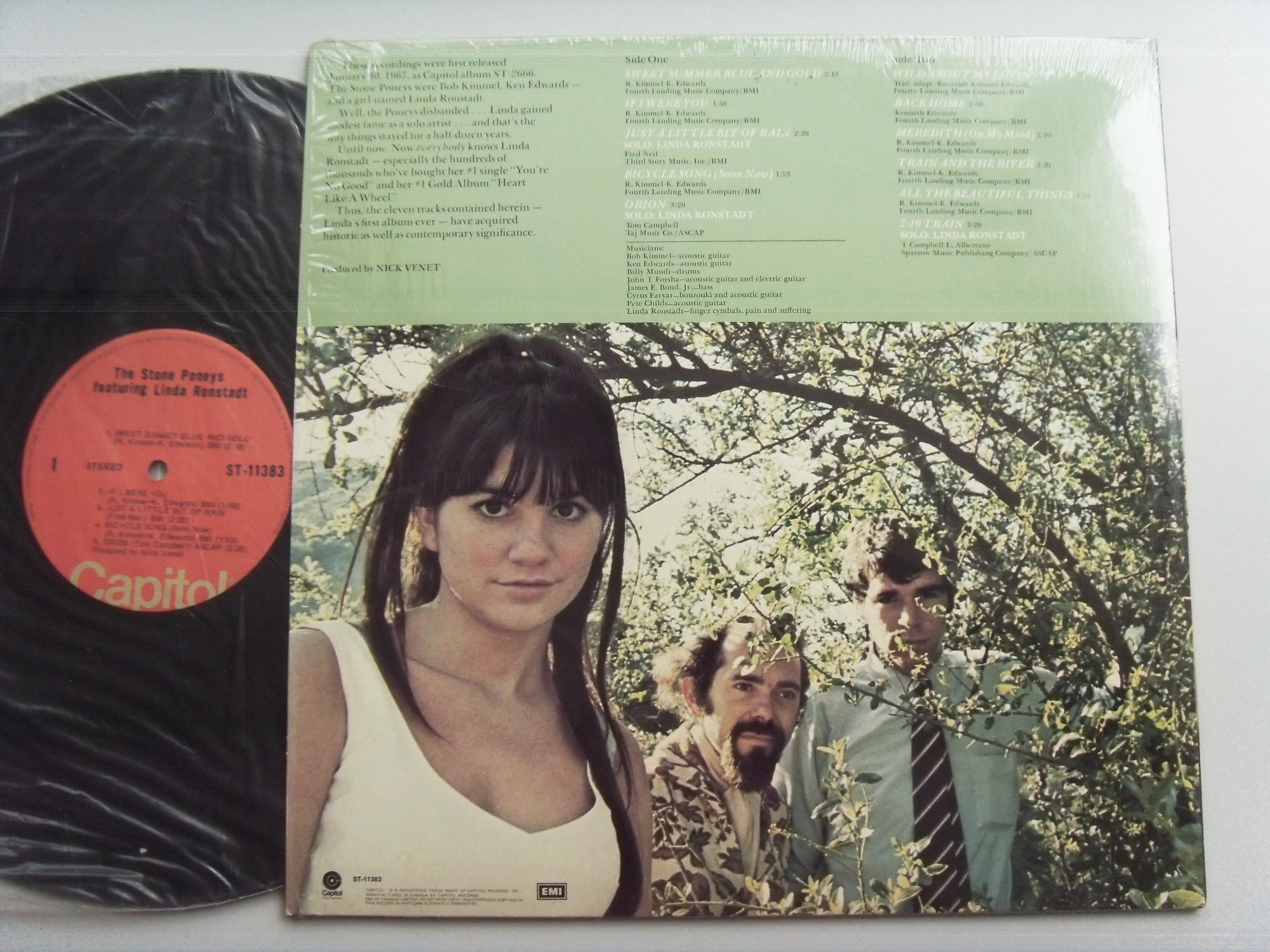 THE STONE PONEYS The Stone Poneys featuring Linda Ronstadt 2 THE STONE PONEYS The Stone Poneys featuring Linda Ronstadt 2