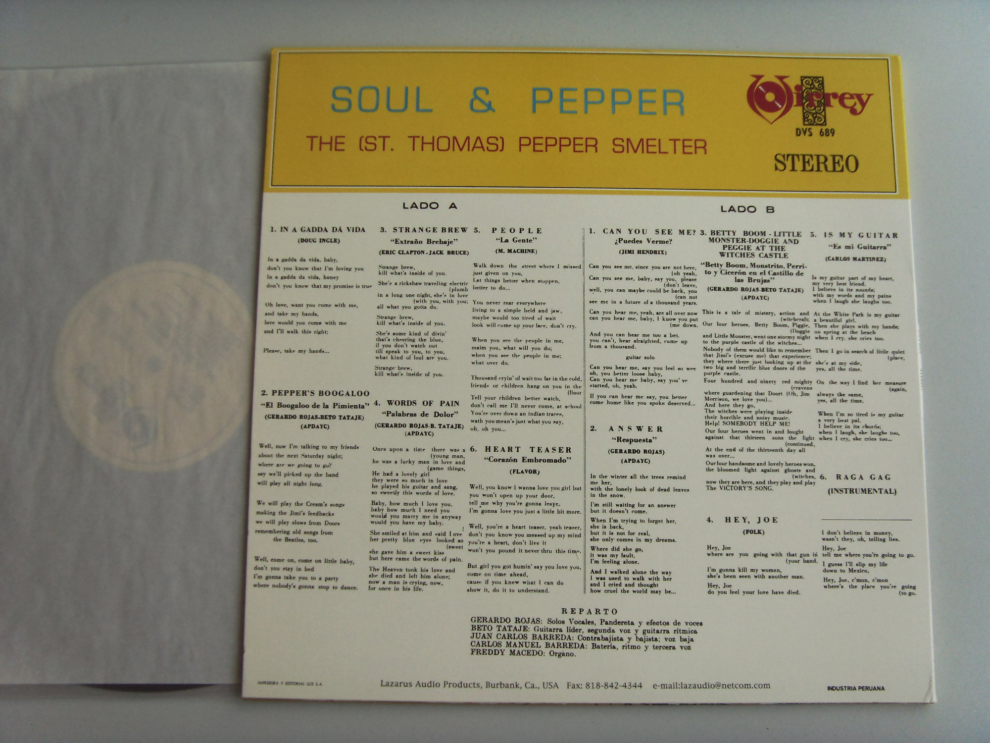 THE (ST. THOMAS) PEPPER SMELTER Soul & Pepper 2 THE (ST. THOMAS) PEPPER SMELTER Soul & Pepper 2