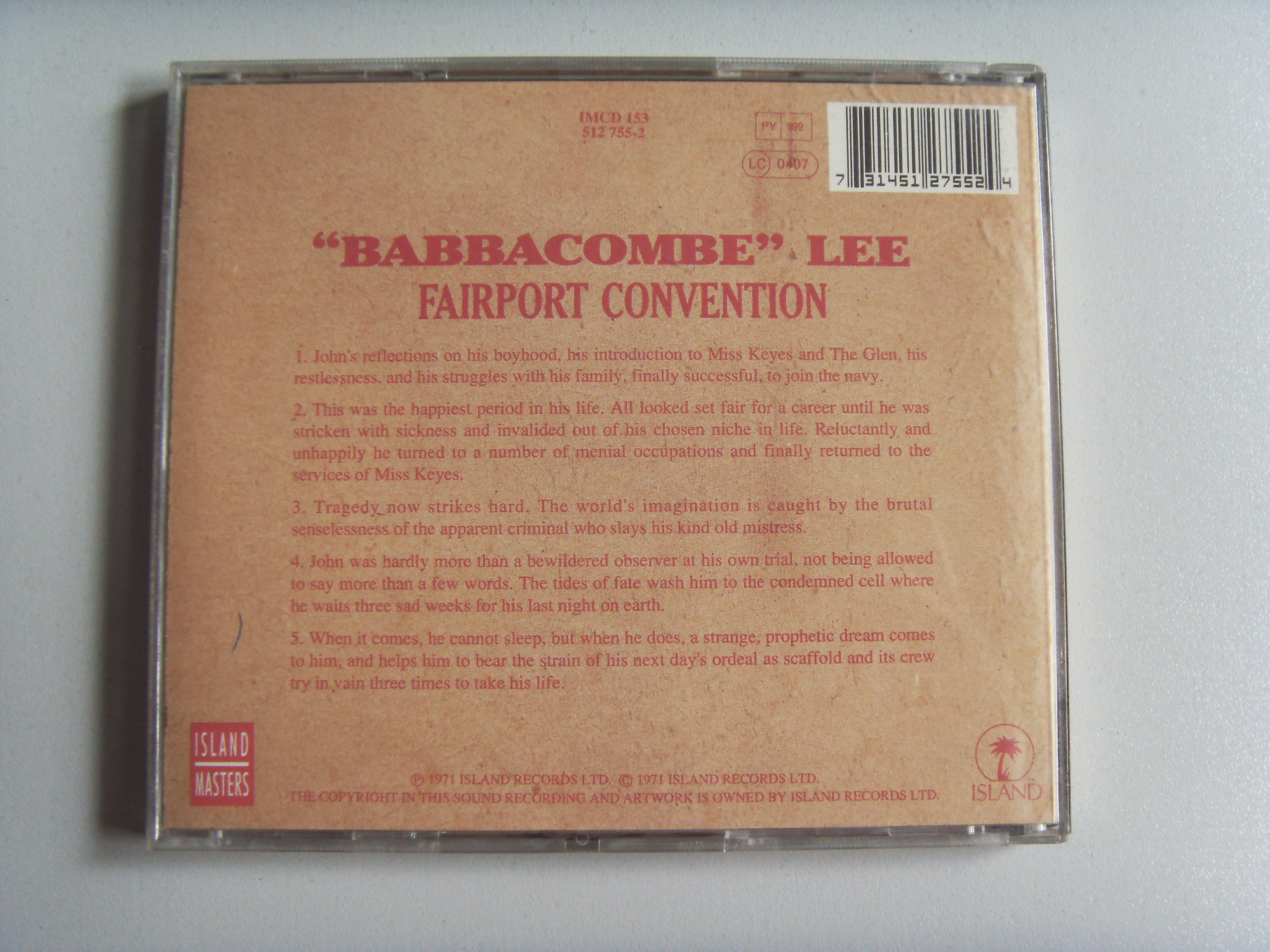 FAIRPORT CONVENTION Babbacombe Lee 2 FAIRPORT CONVENTION Babbacombe Lee 2