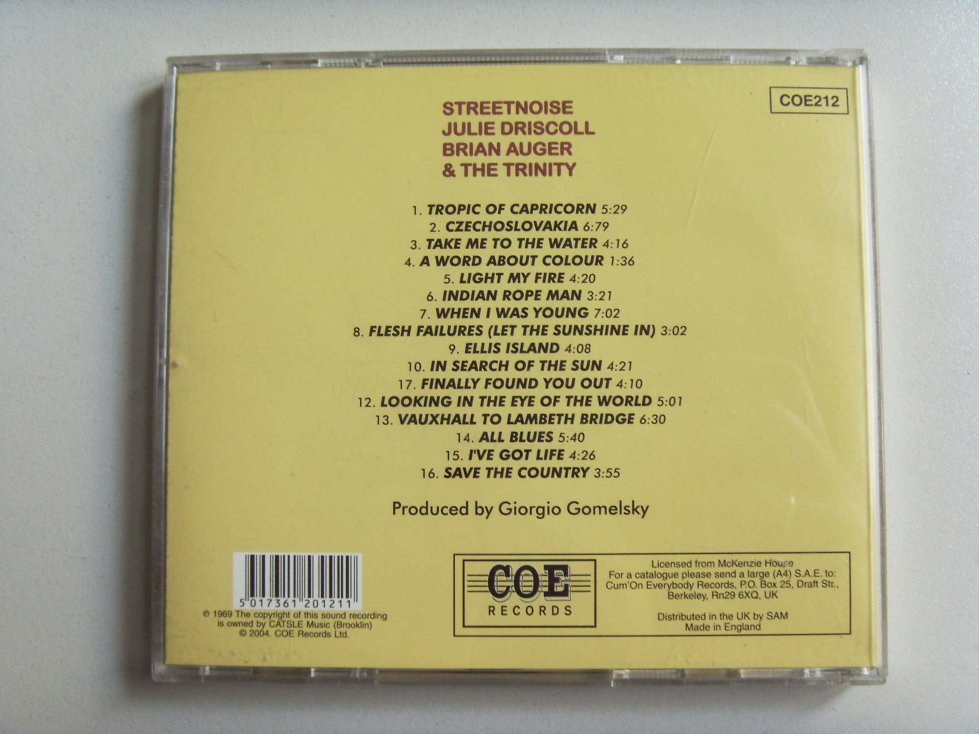 Julie DRISCOLL Brian AUGER & THE TRINITY Streetnoise 2 Julie DRISCOLL Brian AUGER & THE TRINITY Streetnoise 2