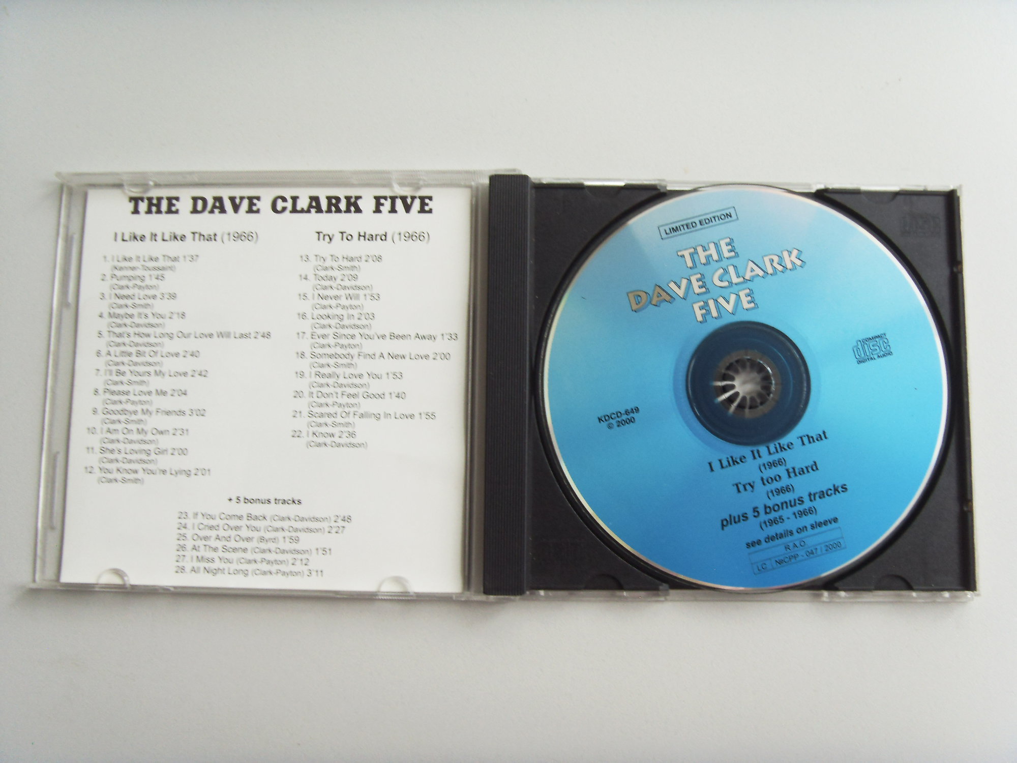 THE DAVE CLARK FIVE I Like It Like That / Try To Hard 2 THE DAVE CLARK FIVE I Like It Like That / Try To Hard 2