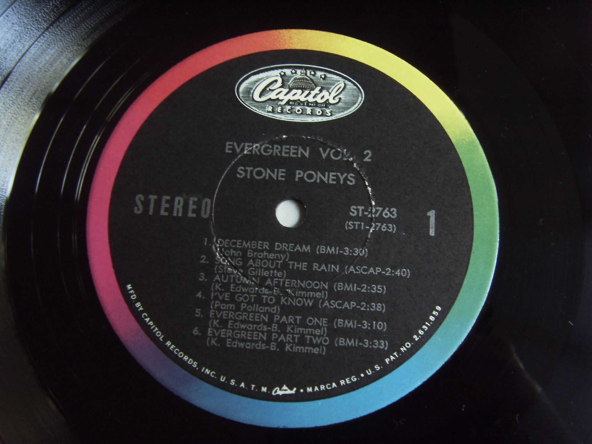 THE STONE PONEYS Evergreen Vol. 2 2 THE STONE PONEYS Evergreen Vol. 2 2