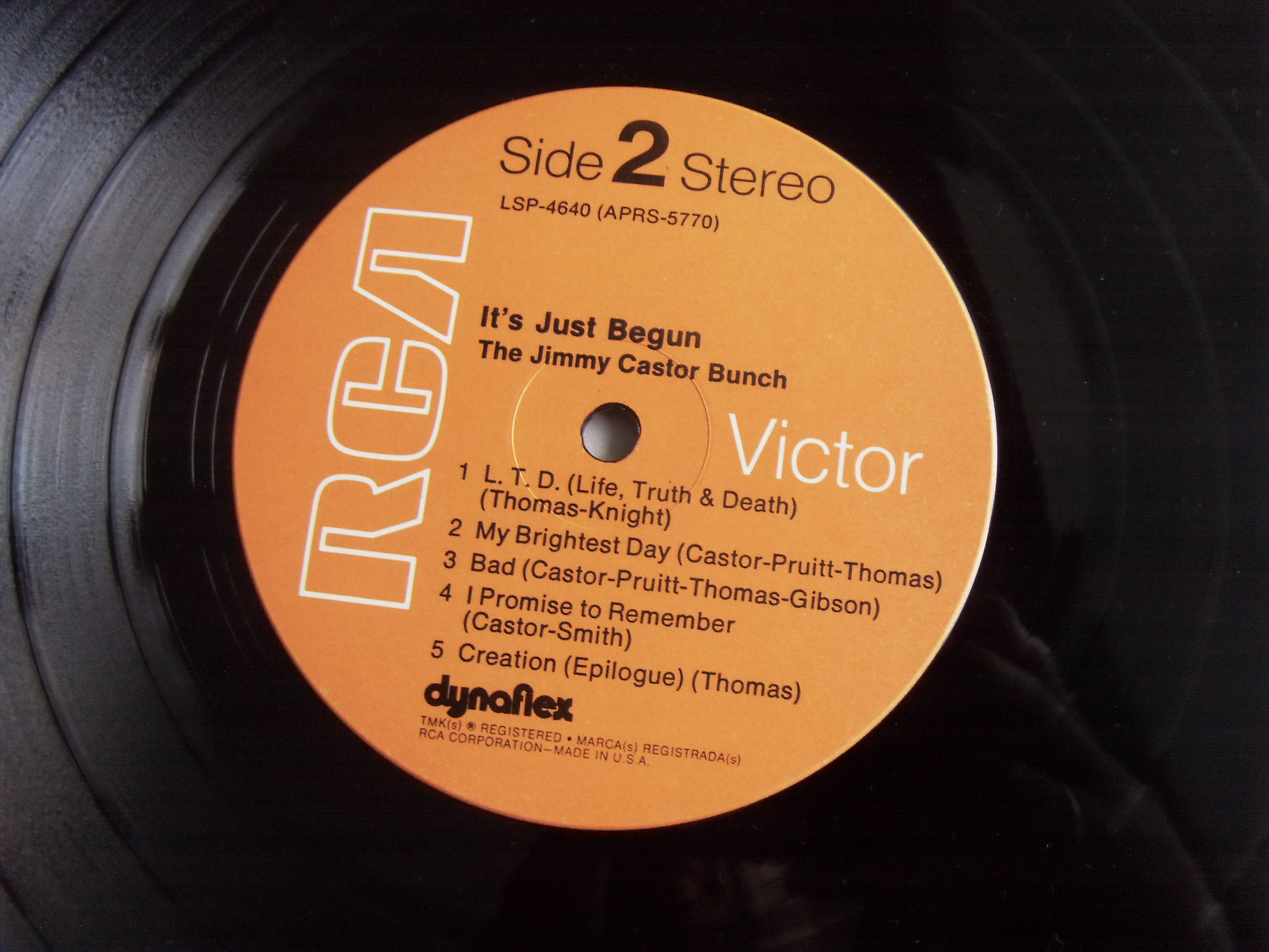 THE JIMMY CASTOR BUNCH It's just begun 2 THE JIMMY CASTOR BUNCH It's just begun 2