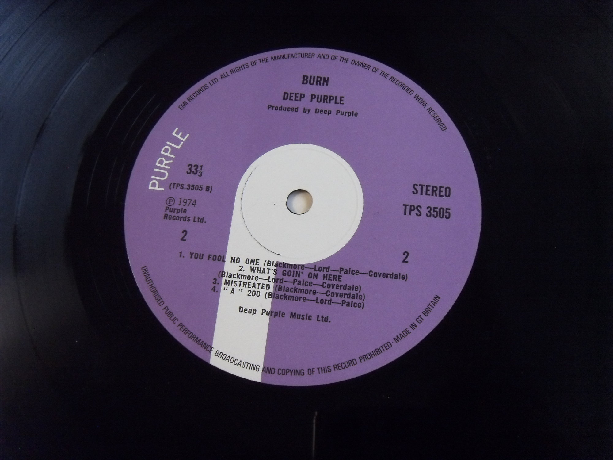 DEEP PURPLE Burn 2 DEEP PURPLE Burn 2