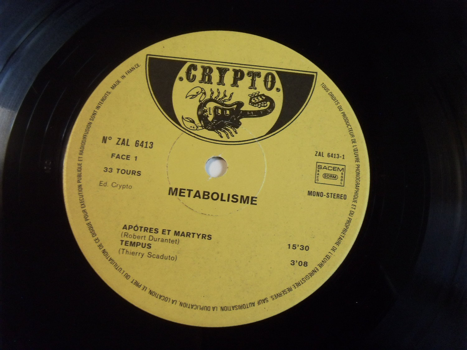 METABOLISME Tempus fugit 2 METABOLISME Tempus fugit 2