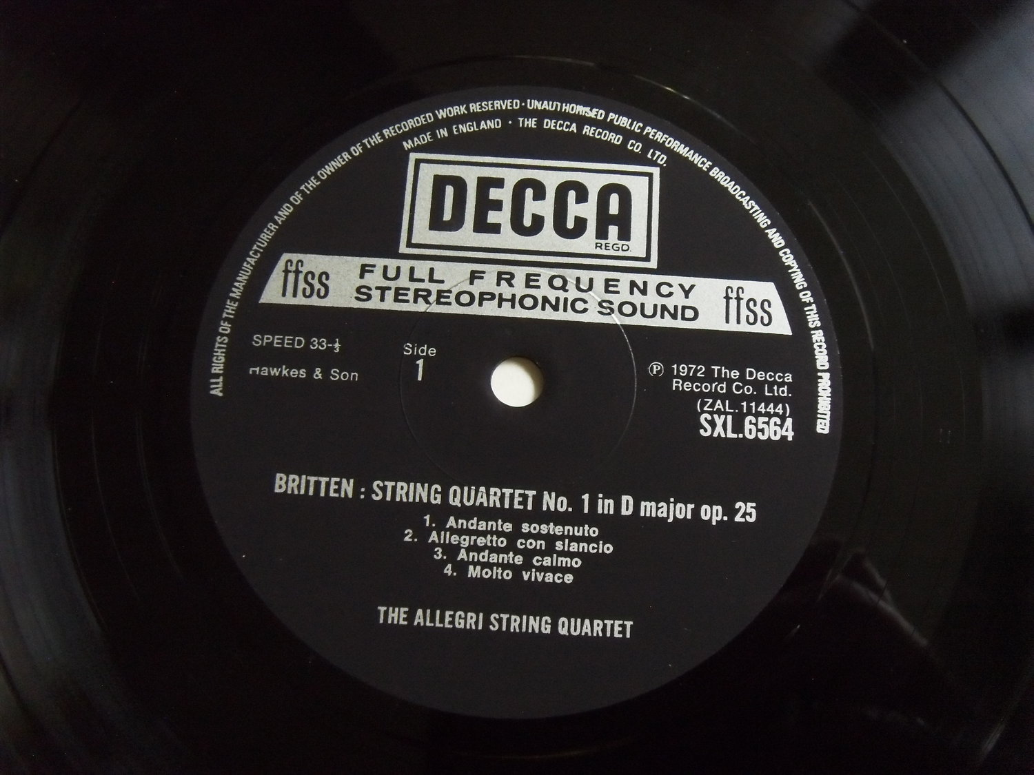 ALLEGRI STRING QUARTET Britten String Quartets No. 1 & No. 2 2 ALLEGRI STRING QUARTET Britten String Quartets No. 1 & No. 2 2