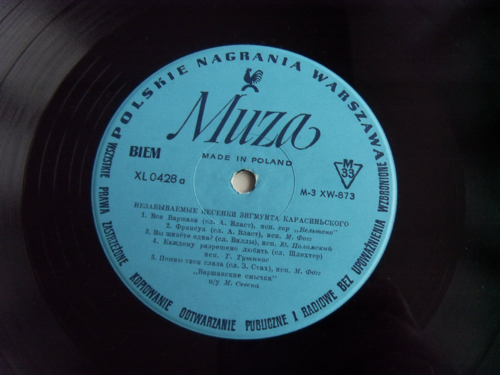 Jerzy POLOMSKI, Tereza TUTINAS, Mieczyslaw FOGG Niezapomniane przeboje Zygmunta Karasinskiego 2 Jerzy POLOMSKI, Tereza TUTINAS, Mieczyslaw FOGG Niezapomniane przeboje Zygmunta Karasinskiego 2