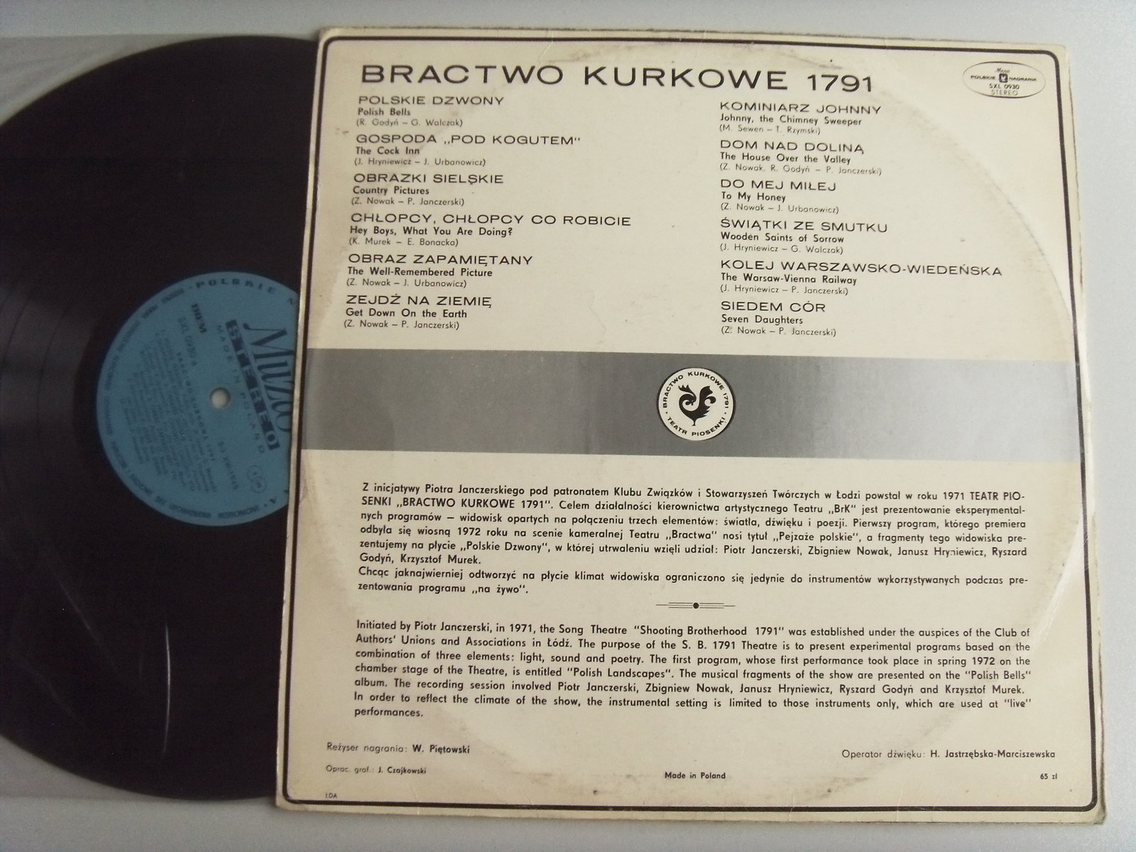 BRACTWO KURKOWE 1791 Polskie Dzwony 2 BRACTWO KURKOWE 1791 Polskie Dzwony 2