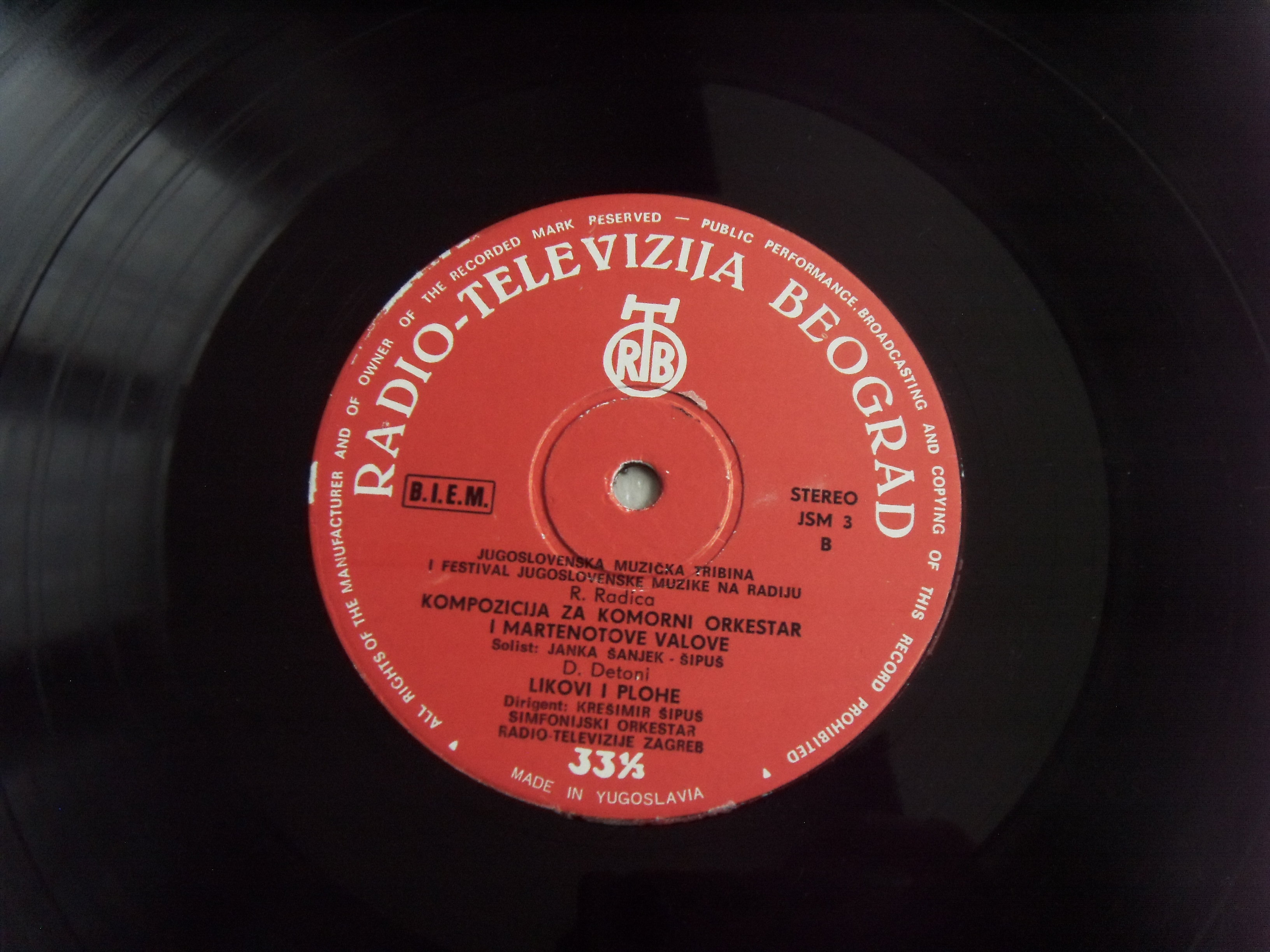 SLAVKO OSTERC, Igor KARLIN, RTB SYMPHONY ORCHESTRA JUGOSLOVENSKA MUZICKA TRIBINA 1 2 SLAVKO OSTERC, Igor KARLIN, RTB SYMPHONY ORCHESTRA JUGOSLOVENSKA MUZICKA TRIBINA 1 2