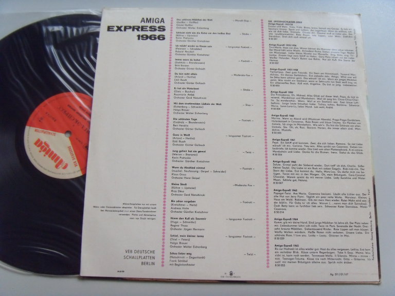 Rosemarie AMBE, Gunter GEISSLER, Roland NEUDERT, Eddi BUSH, Rica DEUS, Regina THOSS Amiga express 1966 2 Rosemarie AMBE, Gunter GEISSLER, Roland NEUDERT, Eddi BUSH, Rica DEUS, Regina THOSS Amiga express 1966 2