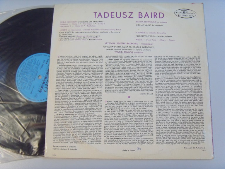 Krystyna SZOSTEK-RADKOWA, Witold ROWICKI Tadeusz Baird 2 Krystyna SZOSTEK-RADKOWA, Witold ROWICKI Tadeusz Baird 2